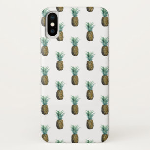 Tropisch Ananas-waterverfschilderij iPhone X Hoesje
