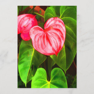 Tropisch anthurium kaart