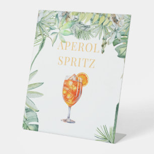 Tropisch Aperol Spritz Drink voetstuk Reclamebord Met Voetstuk