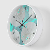 Tropisch Aqua Blue Sand Dollar Genummerd (Hoek)