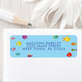 Tropisch Aquarium Fish Kind Return Address Label (Insitu)