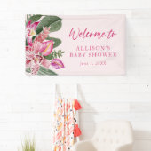 Tropisch Baby shower Welkom Spandoek (Insitu)