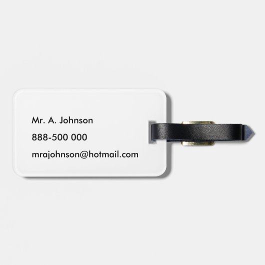 Tropisch bagagelabel (Achterkant horizontaal)