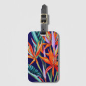 Tropisch bagagelabel (Voorkant (verticaal))