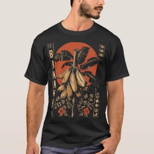 Tropisch Banaan Plant Botanisch Ontwerp T-shirt