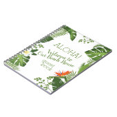 Tropisch beach House Vacking Rental Guest Book Notitieboek (Linkerzijde)