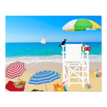 Tropisch-Beach-zand-reddingstoren