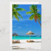 TROPISCH BEELD WENS U HIER HET AANGEPASTE BRIEFKAA BRIEFPAPIER (Voorkant / Achterkant)