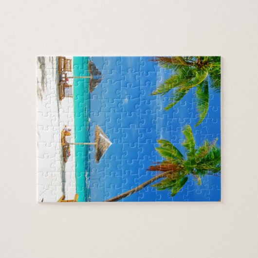 TROPISCH BEELD WENS U HIER HET AANGEPASTE BRIEFKAA LEGPUZZEL (Horizontaal)