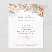 Tropisch beige en muntflyer flyer (Voorkant)