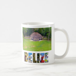 Tropisch Belize Ancient Mayan Ruin Temple Foto Koffiemok