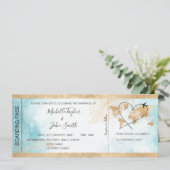 Tropisch bestemmings-weddenschap-instapmodel kaart (Staand voorkant)