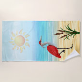 Tropisch beukenhanddoek strandlaken (Voorkant)