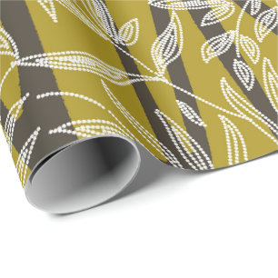 tropisch blad Geometrische vormen limoengroen Cadeaupapier