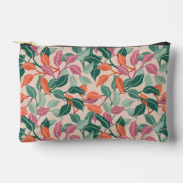 Tropisch blad koraalgroen botanisch chic vrouwelij etui