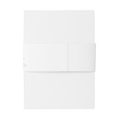 Tropisch Bladgroen Goud Bruiloft Uitnodigingen Wikkel (Achterkant Voorbeeld)