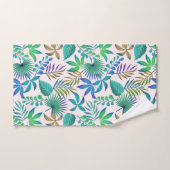Tropisch bladpatroon bad handdoek (Handdoek)