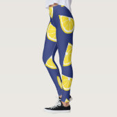 Tropisch bladpatroon groen mos leggings (Links)