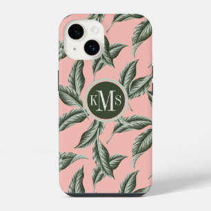 Tropisch bladpatroon iPhone 14 hoesje