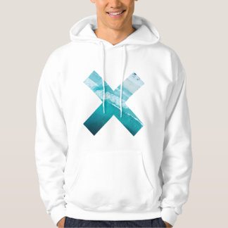 Tropisch blauw lagune hoodie