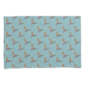 Tropisch Blauw Moderne Paradijsvogel met de hand g Kussensloop (Voorkant-Rechts)