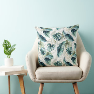 Tropisch blauw Oerwoud Kussen