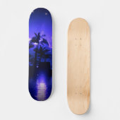 Tropisch blauw skateboard (Voorkant)