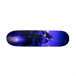 Tropisch blauw skateboard
