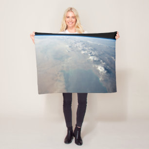 Tropisch blauw water van de Perzische Golf. 2 Fleece Deken