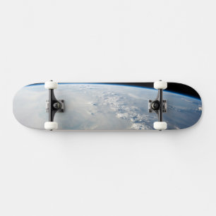 Tropisch blauw water van de Perzische Golf. 2 Skateboard