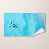 Tropisch blauw waterbad bad handdoek (Handdoek)