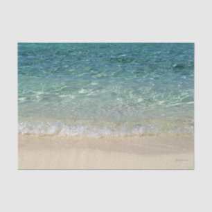 Tropisch blauw zeewater 1 tissuepapier