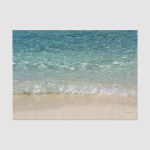 Tropisch blauw zeewater 2 Weefpapier Tissuepapier