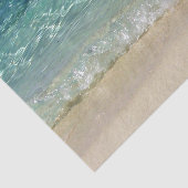 Tropisch blauw zeewater 2 Weefpapier Tissuepapier (Detail)