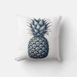 Tropisch Blauwe Ananas Botanisch Kussen