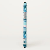 Tropisch Blauwgroen geometrisch Abstract patroon Case-Mate iPhone Case (Achterkant / rechts)