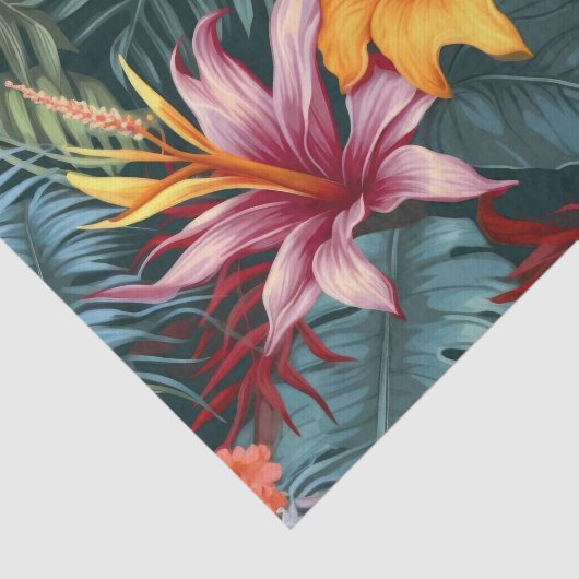 Tropisch  Bloemen Decoupage papier (Detail)