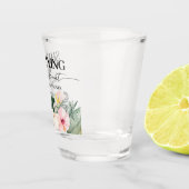Tropisch Bloemig Bruidsfeest Bruiloftfeest Shot Glas (Rechts)