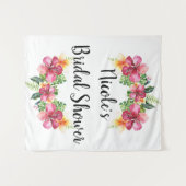 Tropisch bloemmotief Hibiscus botanische Luau acht Wandkleed (Voorkant (horizontaal))