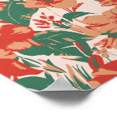 Tropisch bloemparadijs poster (Hoek)