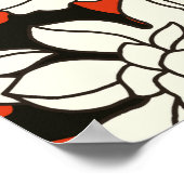 Tropisch bloempatroon poster (Hoek)