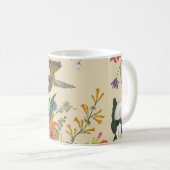 Tropisch  bloemtapijt koffiemok (Voorkant rechts)