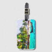 Tropisch Bocas del Toro Panama  Bagagelabel (Voorkant (verticaal))