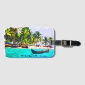 Tropisch Bocas del Toro Panama  Bagagelabel (Voorkant (horizontaal))
