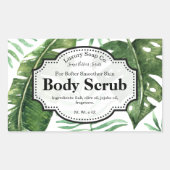 Tropisch body scrub label (Voorkant)