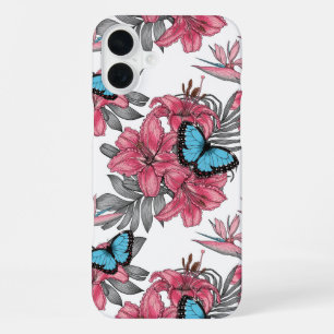Tropisch boeket iPhone 16 plus hoesje