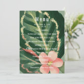 Tropisch Boeket Menu (Staand voorkant)