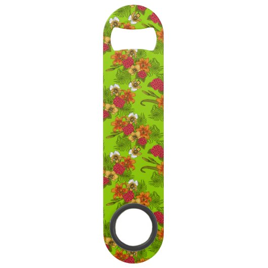 Tropisch boeket speed flessenopener (Achterkant)