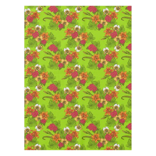 Tropisch boeket tafelkleed (Voorkant)