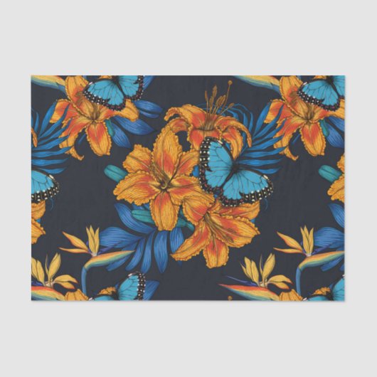 Tropisch boeket tissuepapier (Voorkant)